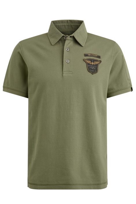 PME legend short sleeve polo fine pique badge
